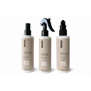 MOOD Hairstyling Bodyguard Set of 3 Heat Defender, Salt Care, Wonder Coat 200ml